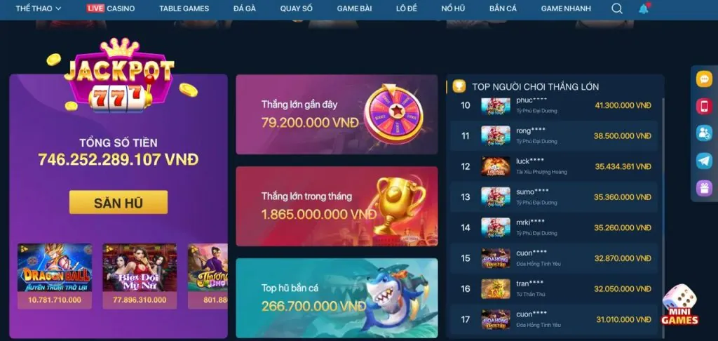 Thưởng nạp tiền hàng ngày/tuần 888vi